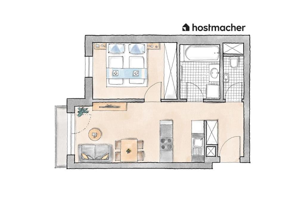 Urban 1Br Retreat, Easy City Link By Hm Wien Eksteriør billede